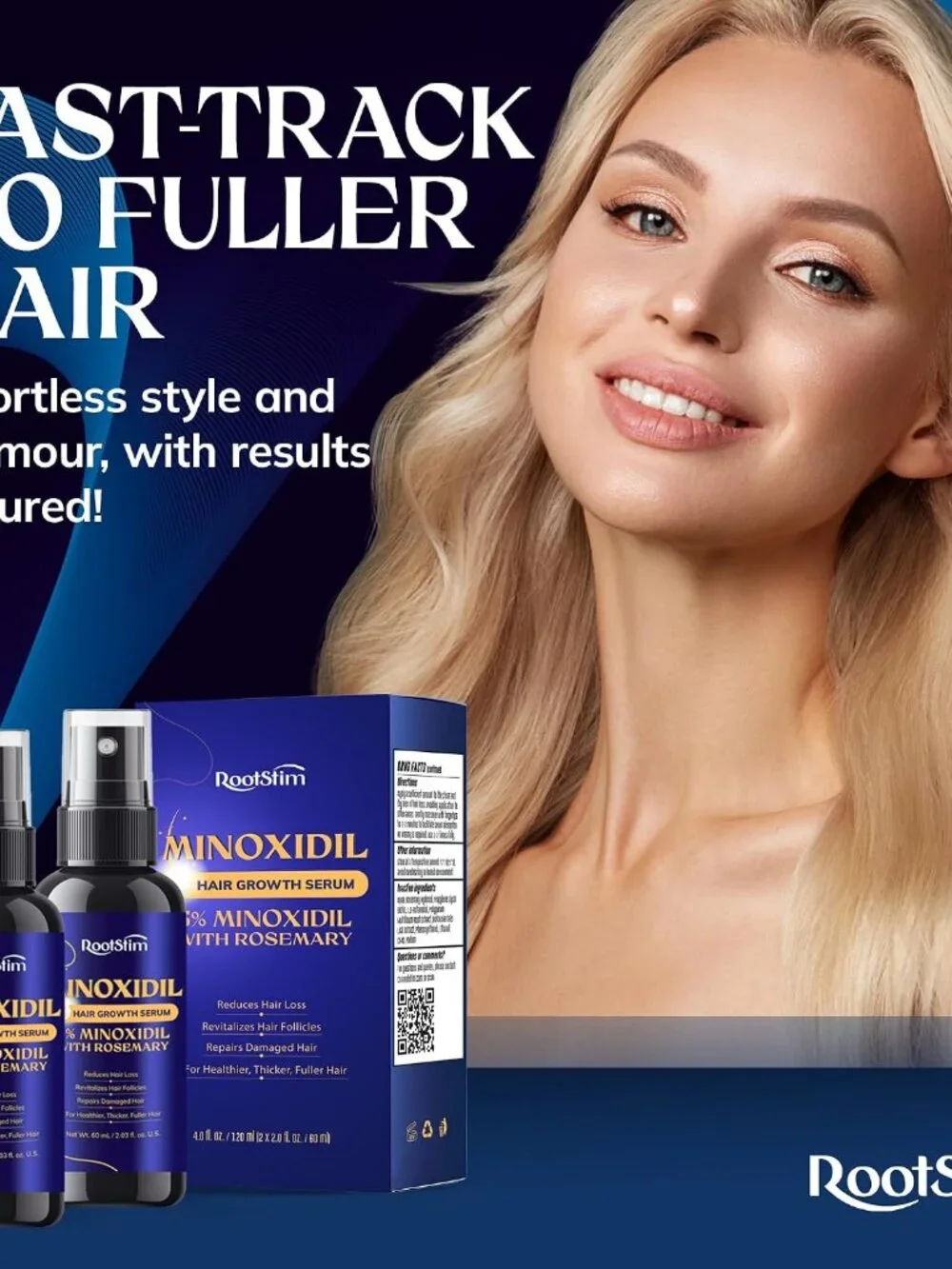 5% Minoxidil Hair Growth for Men and Women: 2-Pack Extra Strength Minoxidil Hair